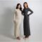 Tampil Modis dan Anggun Setiap Hari dengan Arisha Long Dress Casual Wanita Rib Knit ala Korea
