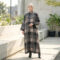 Review FADFAD Gamis Muslimah Kotak Patchwork Kerah Kancing Longgar Modern